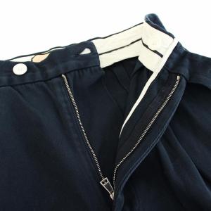 PLAN C ワイドパンツ ジップフライ コットン 38 紺 ネイビー PNCAD06LZ0TC082 /YT