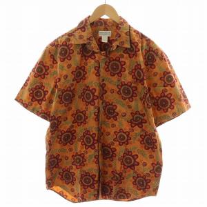 80s 90s ヴィンテージ SAFARI & TRAVELタグ 旧タグ シャツ 半袖 花柄 コットン