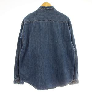 MARITHE FRANCOIS GIRBAUD デニム シャツ 長袖 ダンガリーシャツ M 青 ブルー /G