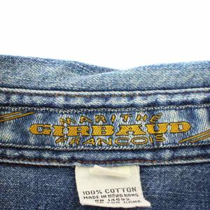 MARITHE FRANCOIS GIRBAUD デニム シャツ 長袖 ダンガリーシャツ M 青 ブルー /G