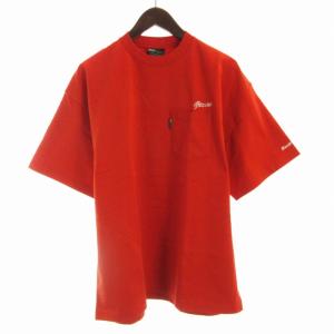 タグ付き WIDE POCKET T Tシャツ カットソー 刺繍 半袖 L 赤 レッド 2321208