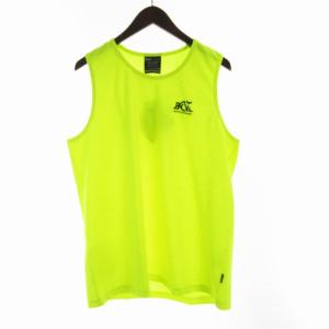 タンクトップ ロゴ 刺繍 クルーネック L 黄 イエロー 2324217 /RO