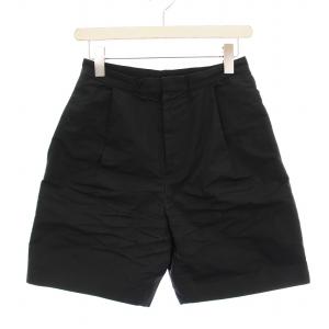 22SS affeta half パンツ ハーフ ショートパンツ 36 黒 22-030-500-4101-1-0