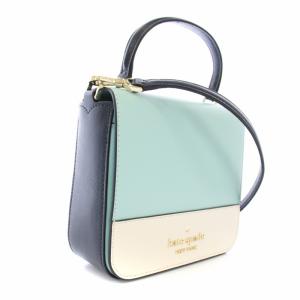 kate spade new york ステイシー スクエア クロスボディ ショルダーバッグ ハンドバッグ 2WAY ライトブルー 白 K7343