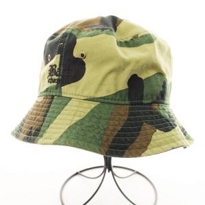 バケットハット バケハ カモフラ 迷彩柄 帽子 緑 /MM