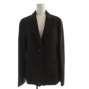 テーラードジャケット アルパカ混 アウター 3 茶 ブラウン 578-220909 /RO