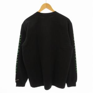 Back Channel Tシャツ カットソー 長袖 ロゴ L 黒 ブラック /EE