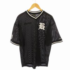 タグ付き Tシャツ 半袖 メッシュ Vネック M 黒 ブラック 2322213 /EE