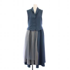 20SS 2WAY AMANDA DRESS 花柄 ロングワンピース 長袖 S ホワイト