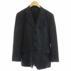 BURBERRY BLACK LABEL スーツ セットアップ 上下 テーラードジャケット シングル パンツ スラックス ストライプ柄 96-84-175