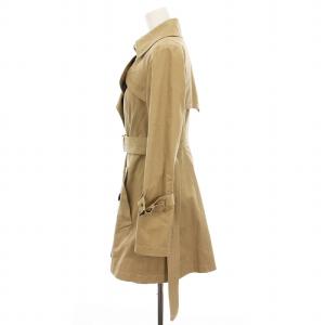 BURBERRY BLUE LABEL シングルトレンチコート 裏地チェック ライナー付き アウター 36 ベージュ E1A07-453-42