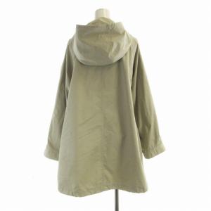 SLOBE IENA T/Cツィルフードブルゾン ジャケット ジャンパー フーディー 36 グレージュ /RO