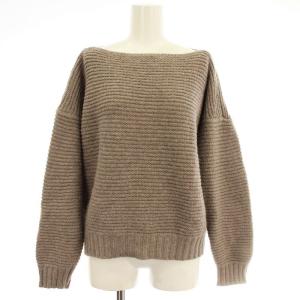 ボートネック ニット 229324 長袖 セーター F グレージュ /G