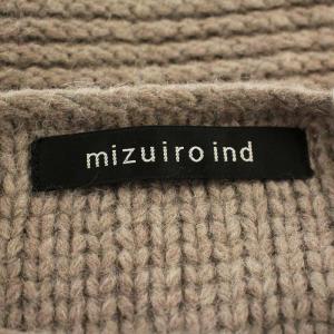 mizuiro ind mizuiroind ボートネック ニット 229324 長袖 セーター F グレージュ /G