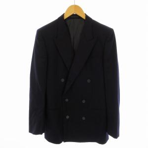 美品 イヴサンローラン ノーカラー ジャケット 肩パッド 金