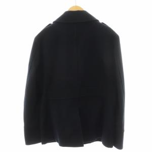 BURBERRY BLACK LABEL ピーコート Pコート 裏地チェック アウター ウール L 紺 ネイビー BMP31-352-29 /AN37