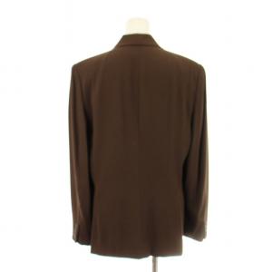 FENDI FENDISSIME テーラードジャケット シングル 薄手 40 茶 7711-7303 /MM