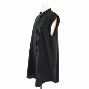 JOURNAL STANDARD L'ESSAGE 22SS シャツ ブラウス ノースリーブ バンドカラー ブラック 22050370020020 /TK