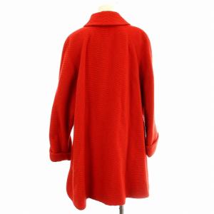 CELINE ステンカラーコート 42 レッド