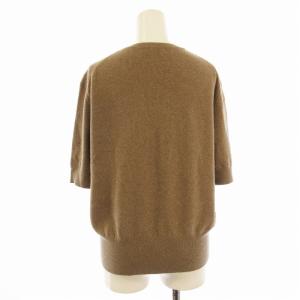 VERMEIL par iena ニット セーター 半袖 カシミヤ混 38 茶 ブラウン 20080938706030 /EE
