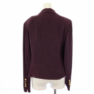 Salvatore Ferragamo ジャケット 金ボタン 肩パット入 44 紫 /TK