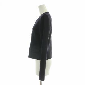 FOXEY Urban Standard ノーカラージャケット 40 ネイビー