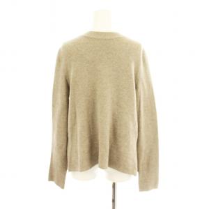 FOXEY NEW YORK ニット セーター カシミヤ混 薄手 長袖 カットソー 40 ベージュ 37439 /MM