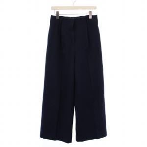 23SS ワイドパンツ ジップフライ センタープレス XL 紺 12-3106005 /BM