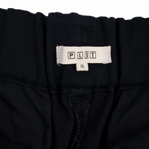 PLST 23SS ワイドパンツ ジップフライ センタープレス XL 紺 12-3106005 /BM