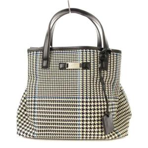 ハンドバッグ ショルダーバッグ 2WAY 千鳥格子 黒 白 /MM