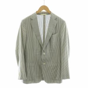テーラードジャケット シングル ストライプ ネイビー ホワイト CTX753050 /NQ