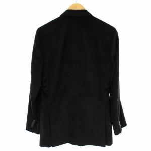 Ermenegildo Zegna SILKSKIN テーラードジャケット ベロア 48C 黒 16VCT0 /TK