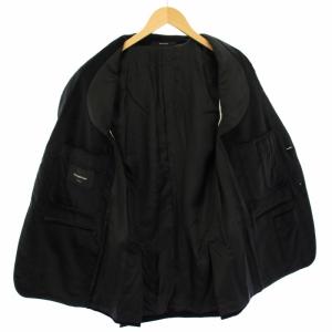 Ermenegildo Zegna SILKSKIN テーラードジャケット ベロア 48C 黒 16VCT0 /TK