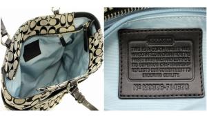 COACH トートバッグ ショルダーバッグ F14670 シグネチャー キャンバス グレー 黒 /G