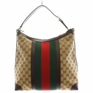 GUCCI シェリーライン GGキャンバス ハンドバッグ ベージュ 257084