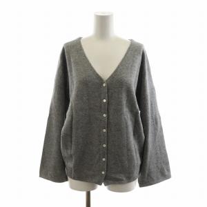 カーディガン ニット 長袖  ラメ L シルバーカラー 11-02-74-02623 /NQ
