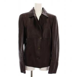 レザージャケット 羊革 アウター US10 茶 /YM
