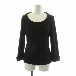 シャツ ブラウス 長袖 衿 プルオーバー 40 ブラック 29503-NSTF0201C /NQ