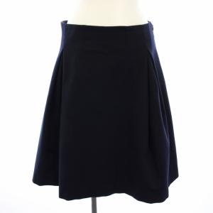 スカート ひざ丈 フレア ネイビー 720026 WF57700841 /TK