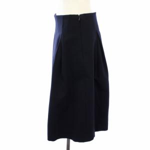 JIL SANDER スカート ひざ丈 フレア ネイビー 720026 WF57700841 /TK
