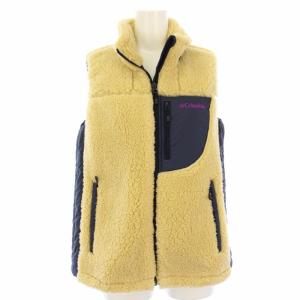 ARCHER RIDGE WOMEN'S VEST ベスト ボア フリース ジップアップ L 紺 ベージュ