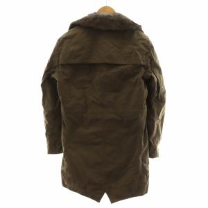 Messagerie ミリタリーコート ロング丈 ファー アウター 44 茶 ブラウン 620951114013 /AN46