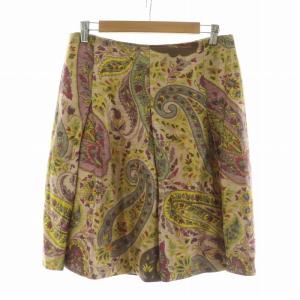 台形スカート ひざ丈 総柄 42 マルチカラー 091-18601-4510 /NQ