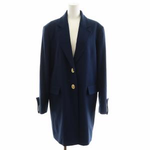 チェスターコート ミドル丈 ターンロック M 紺 ネイビー CO844 /AN26