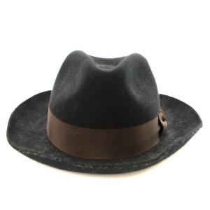 PAUL SMITH テンガロンハット 中折れ帽 帽子 黒 /MM