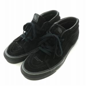 VANS NEIGHBORHOOD ローカットスニーカー シューズ スエード ロゴ US10 28cm 黒 ブラック