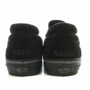VANS NEIGHBORHOOD ローカットスニーカー シューズ スエード ロゴ US10 28cm 黒 ブラック