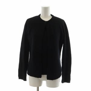 アンサンブルニット カーディガン 長袖 半袖 カシミヤ100％ ビジュー ブラック 10252106 10252012