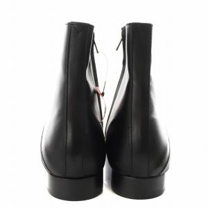 ato ショートブーツ サイドジップ レザー 8 黒 ブラック AM14C-E04 /AN6