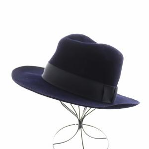 RABBIT HAIR FELT HAT ハット 帽子 2 紺 ネイビー 161003-40 /AN12